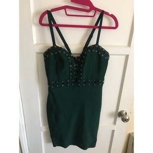 Sexy forest green dress